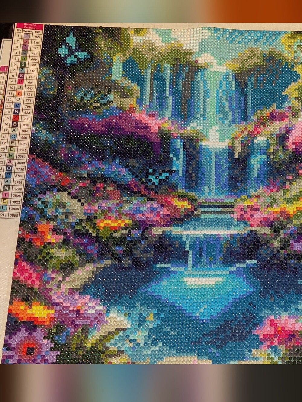 Vibrant Waterfall Diamond Painting Canvas